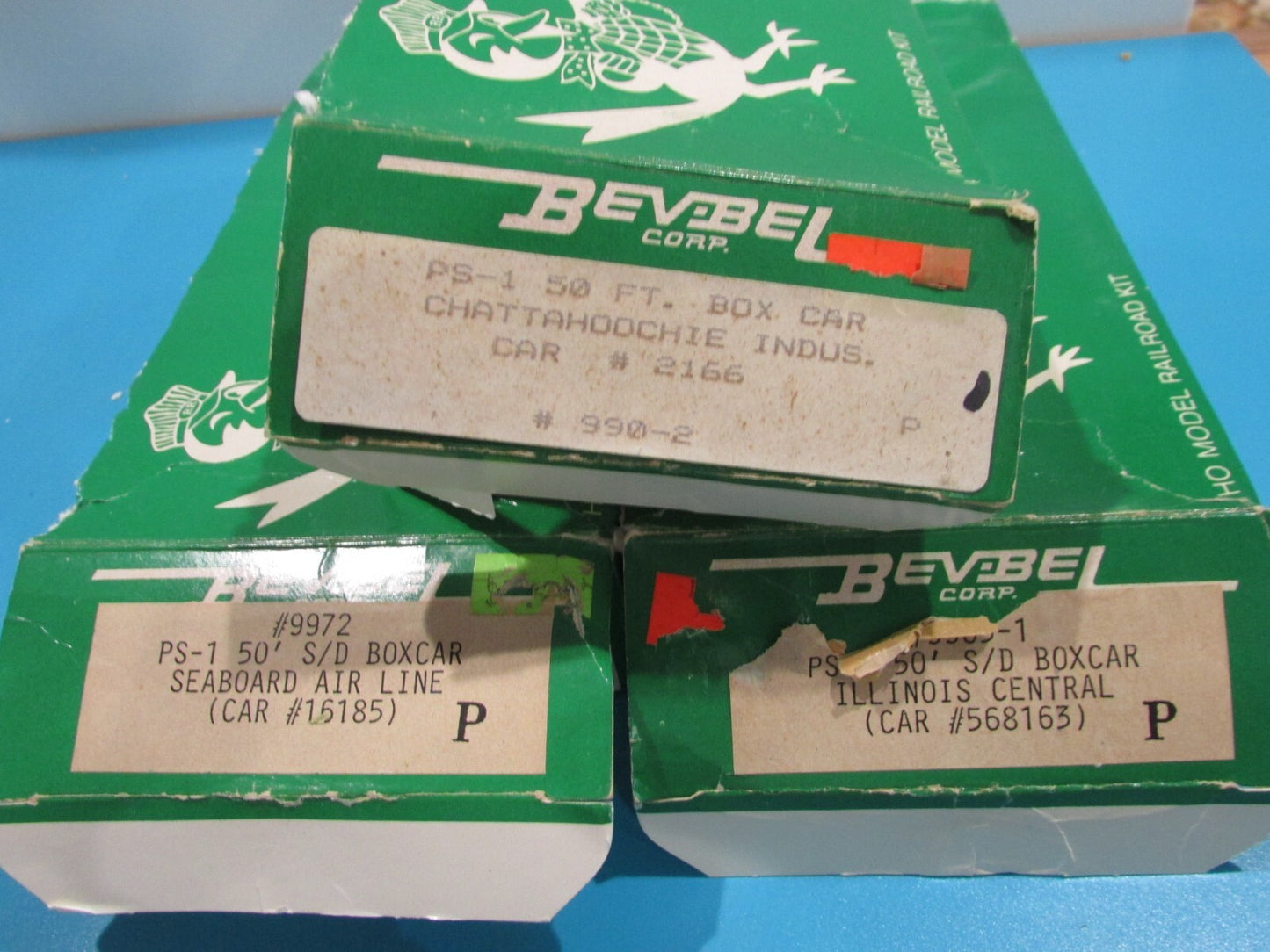 HO Scale Bev-Bel Corp (3) Assorted Freight Cars Lot#1148