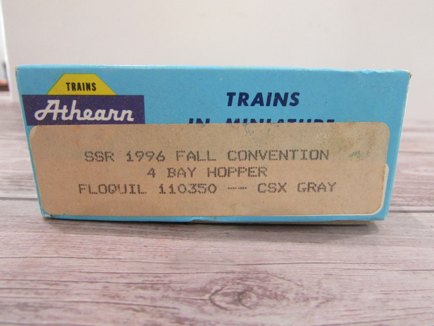 HO Scale Athearn SSR1996 Fall Convention Car 4Bay Hopper Floquil 110350 CSX Gray