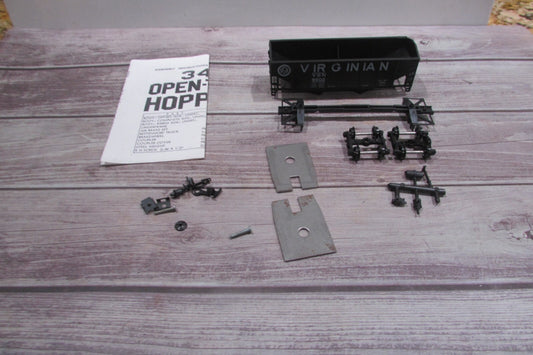 HO Scale Athearn 5446 34ft r/s 2bay Hopper Virginia Car Kit
