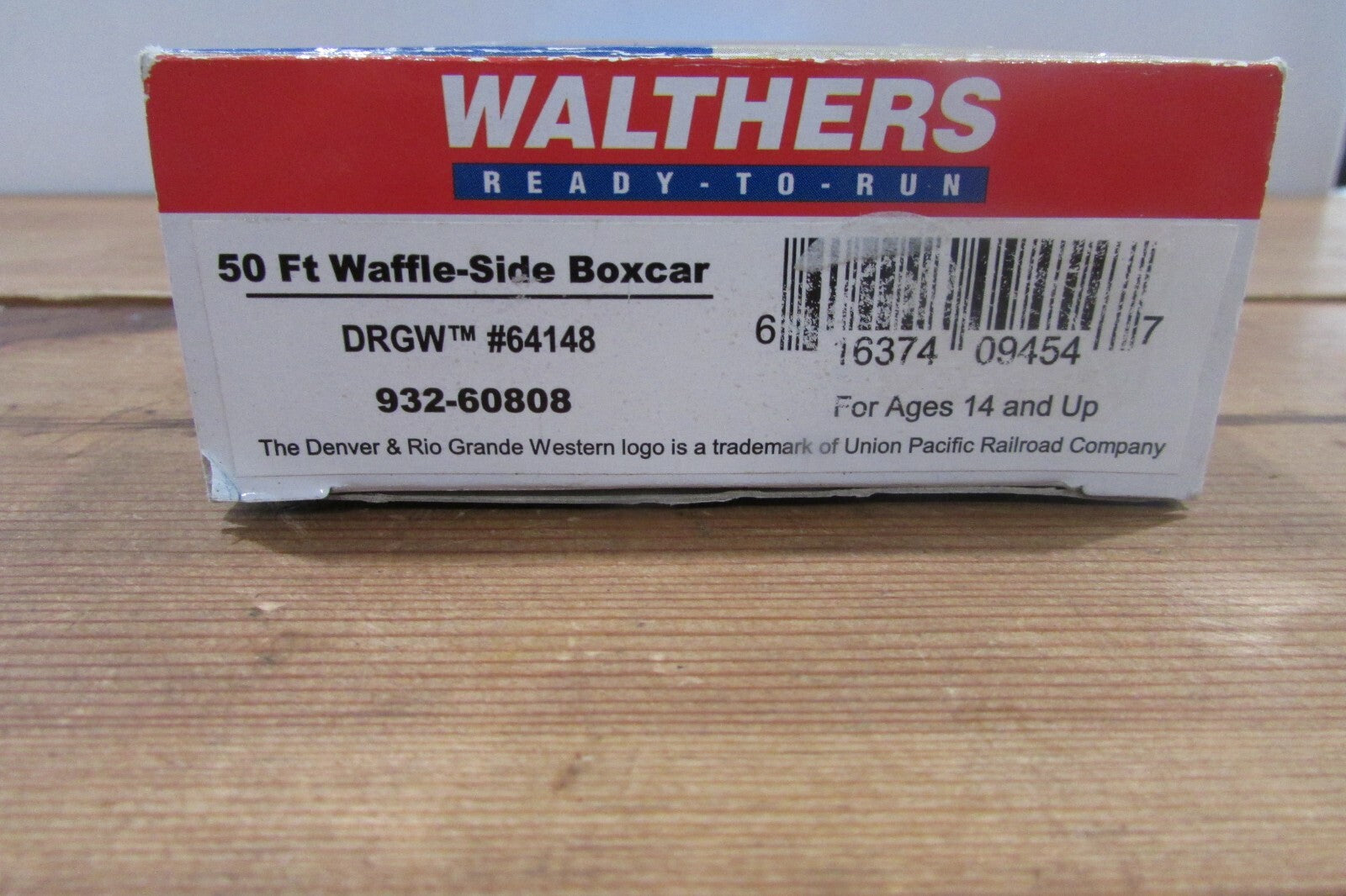 HO Scale Walthers 932-60808 50' Waffle-Side Box Car DRGW #64148 Wal4901